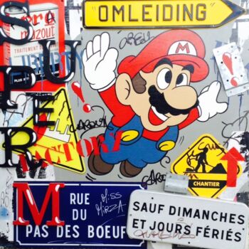 Painting titled "SUPER MARIO" by Miss Mirza, Original Artwork