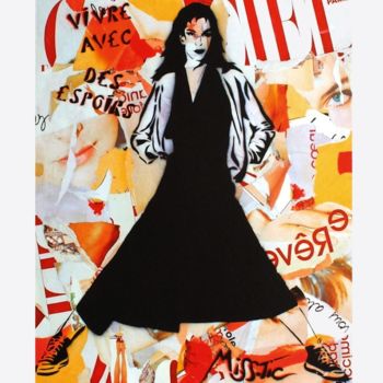Druckgrafik mit dem Titel "VIVRE AVEC DES ESPO…" von Miss.Tic, Original-Kunstwerk, Lithographie