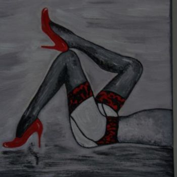 Pintura titulada "jeu de jambes" por Missduval, Obra de arte original