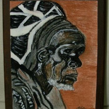 Painting titled "africain" by Missduval, Original Artwork