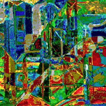 Artes digitais intitulada "Reflets de l'Amazon…" por Martin Missmahl, Obras de arte originais, Pintura digital