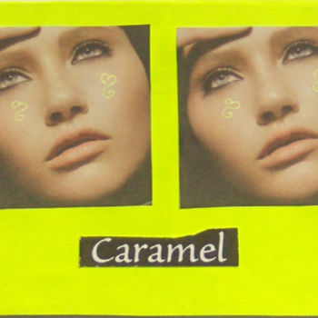 Collages titled "Caramel" by Missterre Apocalypse, Original Artwork, Paper cutting