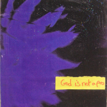 Collages getiteld "God is not a pro" door Missterre Apocalypse, Origineel Kunstwerk, Papier snijwerk