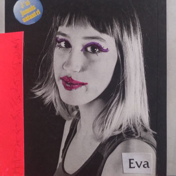 「Eva」というタイトルのコラージュ Missterre Apocalypseによって, オリジナルのアートワーク, 挿し木