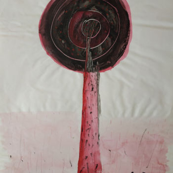 Schilderij getiteld "Arbre n°13" door Missterre Apocalypse, Origineel Kunstwerk, Acryl