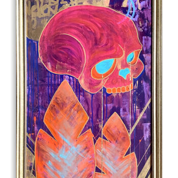 Painting titled "MUTATE" by Miss Vitriol, Original Artwork, Acrylic Mounted on Wood Stretcher frame