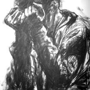 Картина под названием "Sorrow" - Mitchell Mcintyre, Подлинное произведение искусства