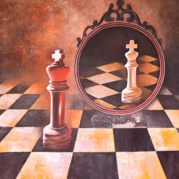 Pittura intitolato "Chess_51" da Mithu Biswas, Opera d'arte originale, Acrilico