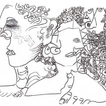 Disegno intitolato "i39" da Mi Tina, Opera d'arte originale, Inchiostro