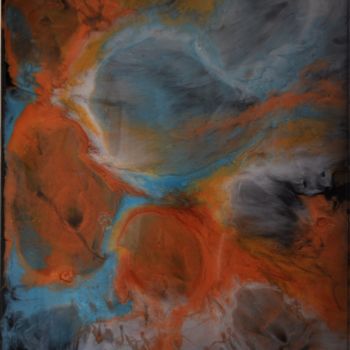 Peinture intitulée ""Hestia" - RESINART" par Mitty, Œuvre d'art originale, Pigments
