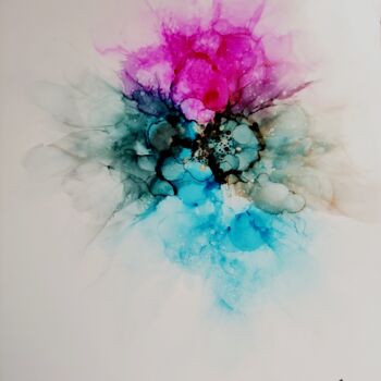 Картина под названием ""Numéro 10"" - Mitty, Подлинное произведение искусства, Чернила Установлен на картон