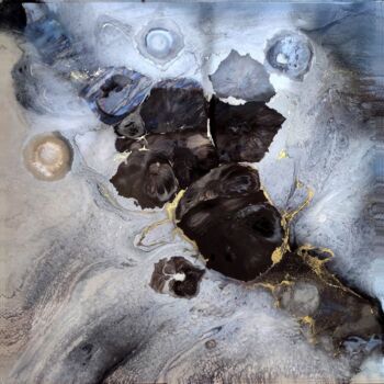 Ζωγραφική με τίτλο ""Odin"" από Mitty, Αυθεντικά έργα τέχνης, Χρωστικές ουσίες Τοποθετήθηκε στο Ξύλινο φορείο σκελετό