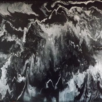 Peinture intitulée "Nuages" par Mitty, Œuvre d'art originale, Acrylique