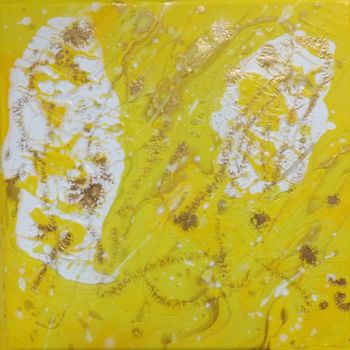 Malerei mit dem Titel "Citrine" von Mitty, Original-Kunstwerk, Acryl