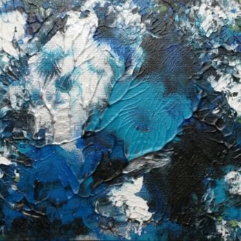 Schilderij getiteld "FLEURS MARINE 20x25…" door Mizem, Origineel Kunstwerk, Acryl