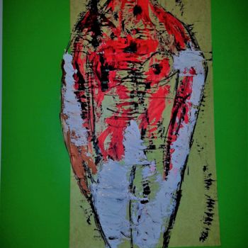 Painting titled "Homme II" by Mizzi, Original Artwork, Acrylic