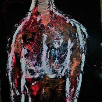 Painting titled "Homme I" by Mizzi, Original Artwork, Acrylic