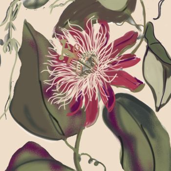 Digital Arts titled "Poppy" by Mj Emyei, Original Artwork, Digital Painting
