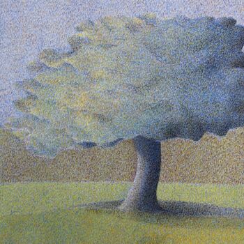 Peinture intitulée "Arbre" par Marie José Malargé, Œuvre d'art originale, Gouache