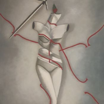 Painting titled "Liberación" by Tovar, Original Artwork, Oil