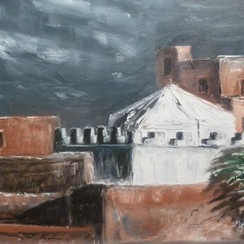 Malarstwo zatytułowany „Marrakech” autorstwa Mjg Artiste Peintre, Oryginalna praca, Olej