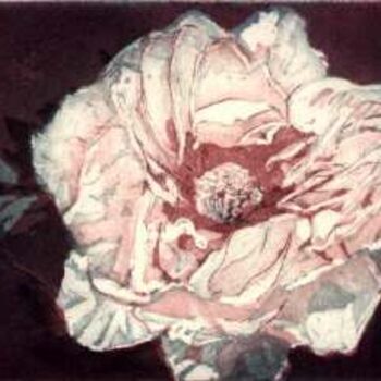 Ζωγραφική με τίτλο "Rosa" από Marie Josèphe James, Αυθεντικά έργα τέχνης