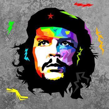 Arte digitale intitolato "Che Guevara" da Grafickoncept, Opera d'arte originale, Pittura digitale