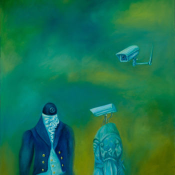 Painting titled "The Conversation" by Mk Anisko, Original Artwork, Oil