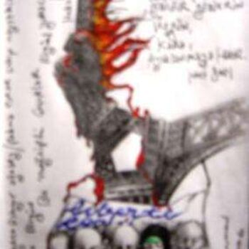Dibujo titulada "Liberte Egalite Fra…" por Mkarahan, Obra de arte original