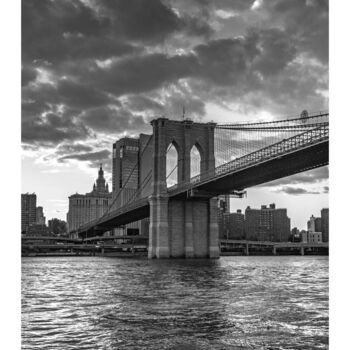 Photographie intitulée "Brooklyn Bridge #2" par Michaël B. (mkb_9t), Œuvre d'art originale, Photographie numérique