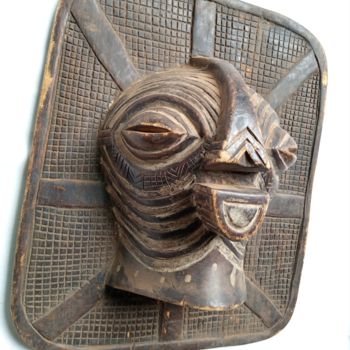 Sculpture titled "African mask,Songye…" by Jafeth Moiane, Original Artwork, Wood