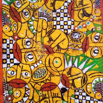 Painting titled "Hope" by Jafeth Moiane, Original Artwork, Wax