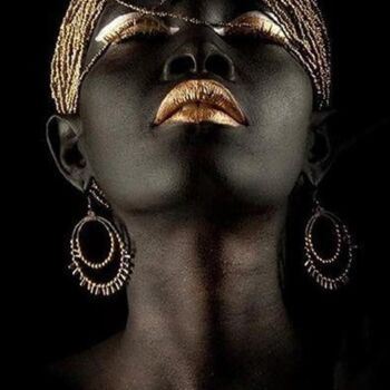 "Black woman beauty" başlıklı Tablo Jafeth Moiane tarafından, Orijinal sanat, Akrilik