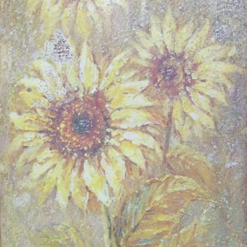 Pintura intitulada "Beautiful flowers" por Jafeth Moiane, Obras de arte originais, Acrílico