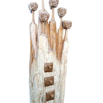 Rzeźba zatytułowany „Mozambique art, Art…” autorstwa Jafeth Moiane, Oryginalna praca, Drewno