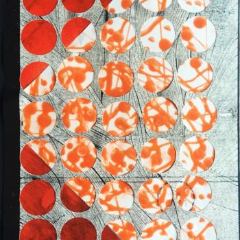 Collages intitulée "Dots 6" par Mkl Par Marika Lardé, Œuvre d'art originale, Collages