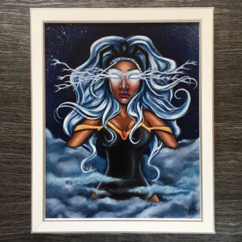 Schilderij getiteld "A Storm is Coming" door Mkna, Origineel Kunstwerk, Olie