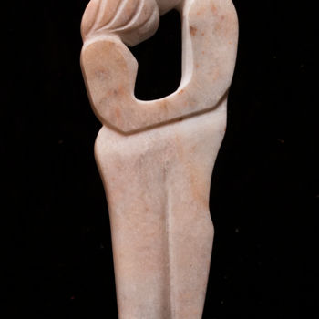 Skulptur mit dem Titel "Fusion" von Mladen Milanov, Original-Kunstwerk, Stein