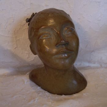 Скульптура под названием "Amandine" - Michèle Lemée, Подлинное произведение искусства