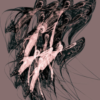 「LES NUDES」というタイトルのデジタルアーツ Mlgtraによって, オリジナルのアートワーク, 2Dデジタルワーク