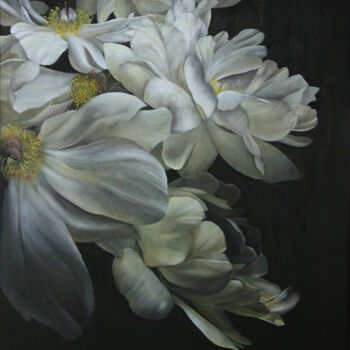 "Flowers" başlıklı Tablo Mlle Saeki tarafından, Orijinal sanat, Petrol