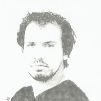 Desenho intitulada "Portrait de Alexand…" por Mllelowra, Obras de arte originais, Marcador