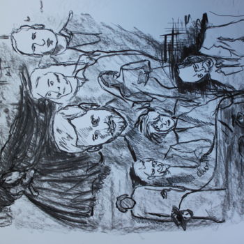 Рисунок под названием "Prince Harry and al…" - Margarita Makarova, Подлинное произведение искусства, Древесный уголь
