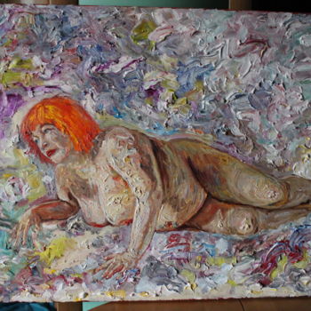 Картина под названием "Danaya" - Margarita Makarova, Подлинное произведение искусства, Масло