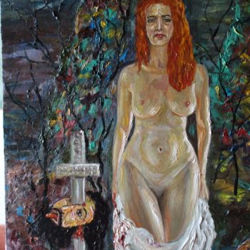 Painting titled "Judith" by Margarita Makarova, Original Artwork, Oil