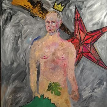 Pittura intitolato "Putin" da Margarita Makarova, Opera d'arte originale, Olio