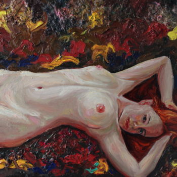 Картина под названием "Cassandra" - Margarita Makarova, Подлинное произведение искусства, Масло