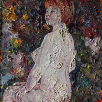 Картина под названием "Обнаженная" - Margarita Makarova, Подлинное произведение искусства, Масло