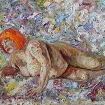 Pintura titulada "Даная" por Margarita Makarova, Obra de arte original, Oleo