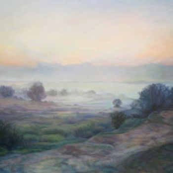 Картина под названием "Dawn (Ashkelon)" - Maya Bukhin, Подлинное произведение искусства, Масло